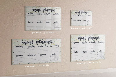 Magnetic erase board Star's menu