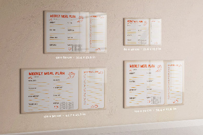 Magnetic erase board Retro Meal Planner