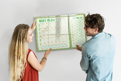 Magnetic drawing board Weekly menu
