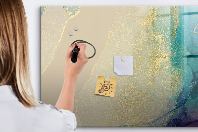 Magnetic board for drawing Colored marble