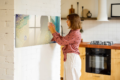 Magnetic board for drawing Colorful marble