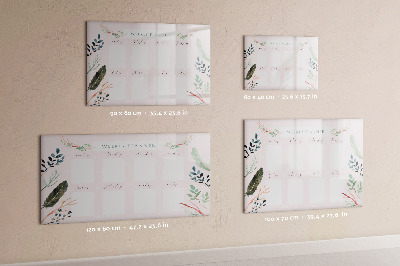 Magnetic writing board A lovely weekly planner