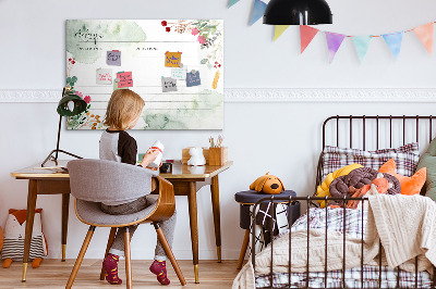 Magnetic writing board Place for the recipe