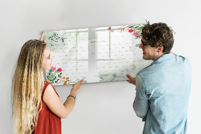 Magnetic board with marker Place for the recipe