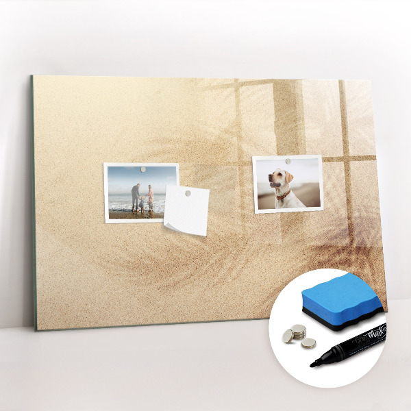 Magnetic erase board Abstract leaves