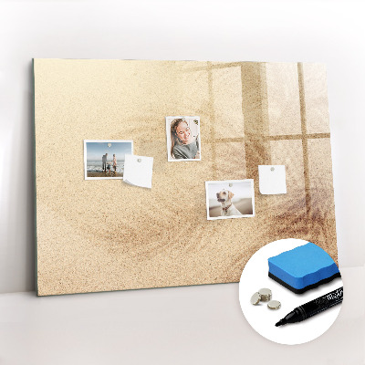 Magnetic erase board Abstract leaves