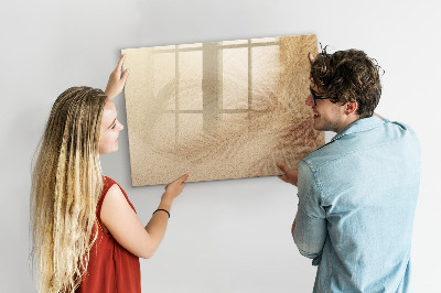 Magnetic erase board Abstract leaves