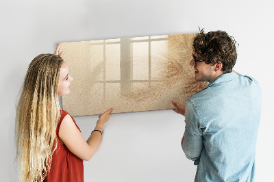Magnetic erase board Abstract leaves