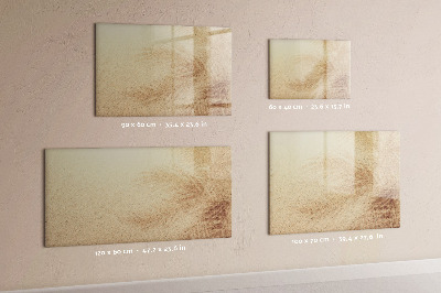 Magnetic erase board Abstract leaves