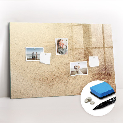 Magnetic erase board Abstract leaves