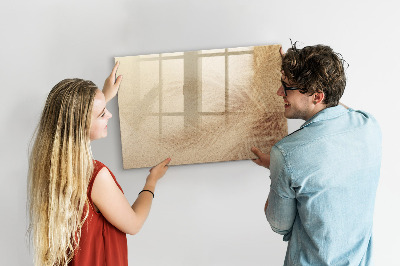 Magnetic erase board Abstract leaves