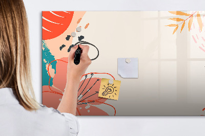 Magnetic erase board Hawaiian plants