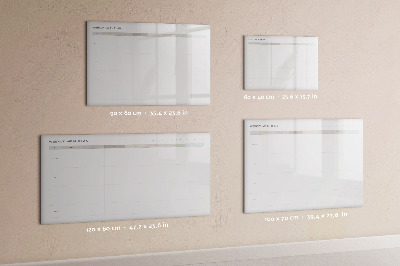 Magnetic writing board Minimalist menu
