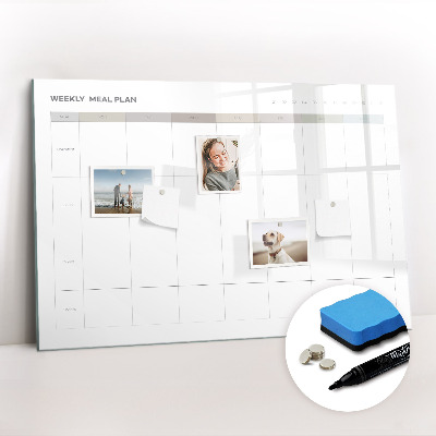 Magnetic writing board Minimalist menu