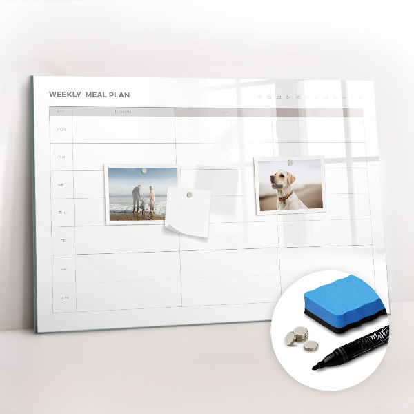 Magnetic erase board Simple menu