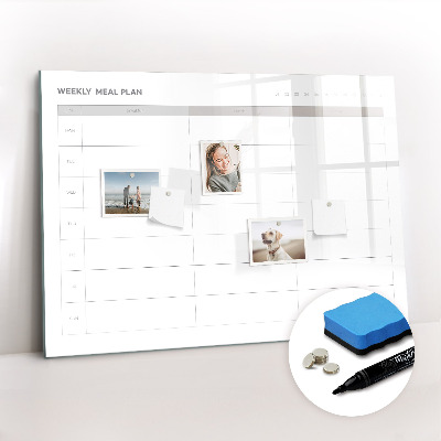 Magnetic erase board Simple menu