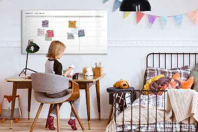 Magnetic erase board Simple menu