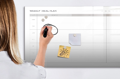 Magnetic erase board Simple menu