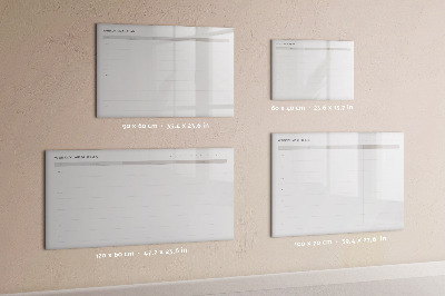 Magnetic erase board Simple menu