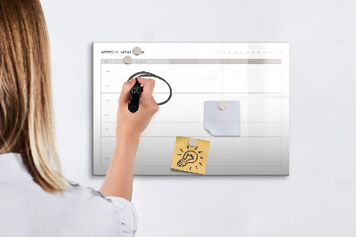 Magnetic erase board Simple menu