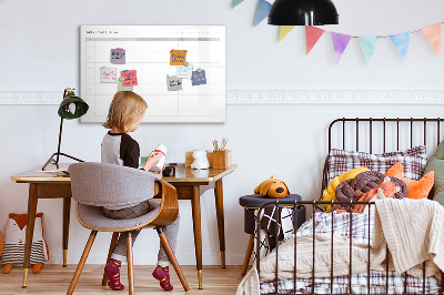 Magnetic erase board Simple menu