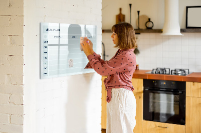 Magnetic board with marker Pastel Menu