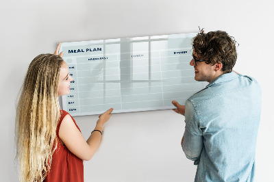 Magnetic writing board Pastel menu