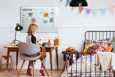 Magnetic writing board Pastel menu