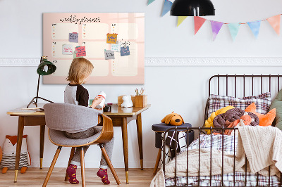 Magnetic erase board A lovely weekly planner
