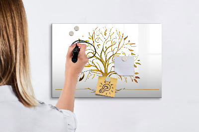 Magnetic writing board Golden tree