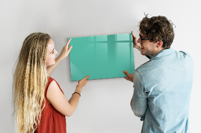 Magnetic board for drawing Turquoise color