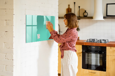 Magnetic board for drawing Turquoise color