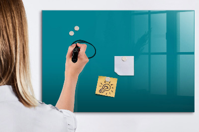 Magnetic board with marker Sea color