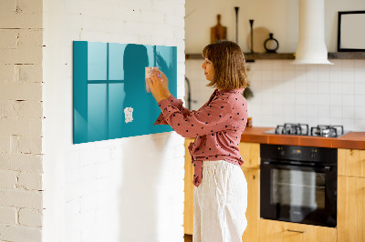 Magnetic board with marker Sea color