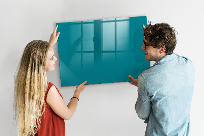 Magnetic board with marker Sea color