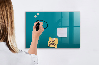 Magnetic board with marker Sea color