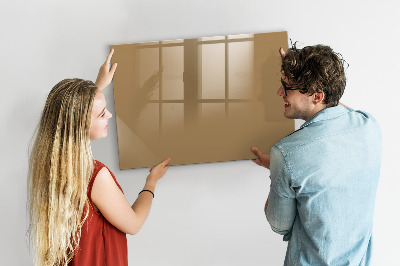 Magnetic board for writing Color dark beige