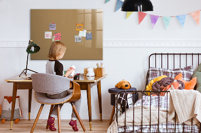Magnetic board for writing Color dark beige