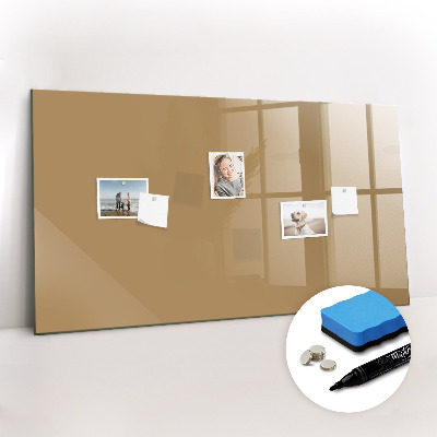 Magnetic board for writing Color dark beige