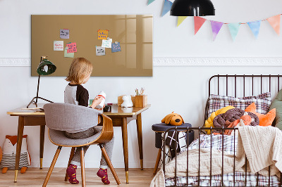 Magnetic board for writing Dark beige color