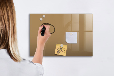 Magnetic erase board Color dark beige
