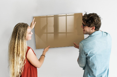 Magnetic board for writing Color dark beige