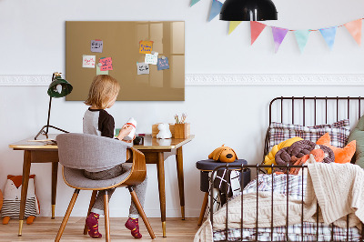 Magnetic board for writing Dark beige color