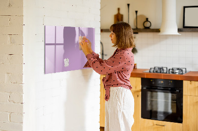 Magnetic board for drawing Lilac color