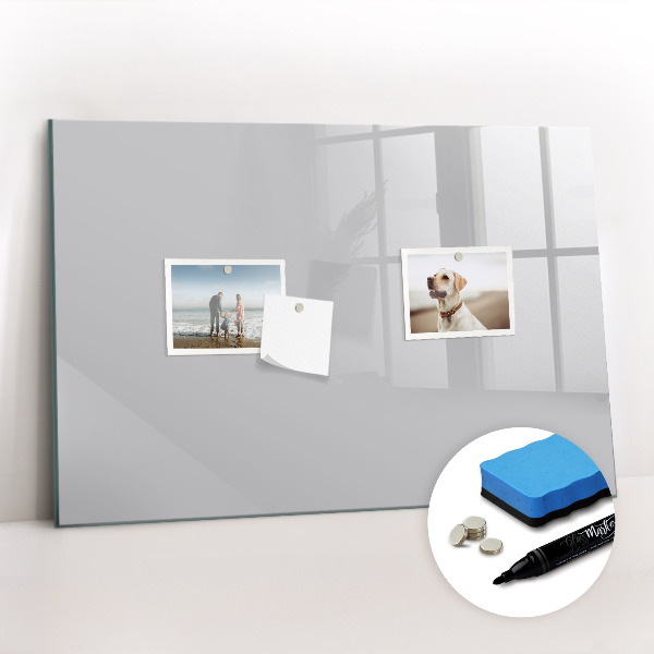 Magnetic board for drawing Color light gray