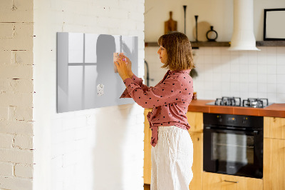 Magnetic board for drawing Light gray color