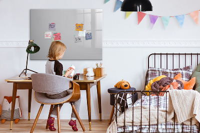 Magnetic board for drawing Light gray color