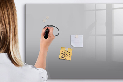 Magnetic board for drawing Light gray color