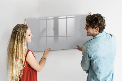 Magnetic board for drawing Light gray color