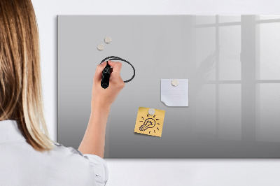 Magnetic board for drawing Light gray color